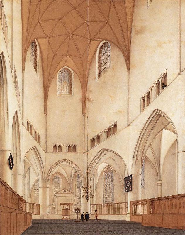 Pieter Jansz Saenredam Interior of the Choir of St Bavo at Haarlem Spain oil painting art